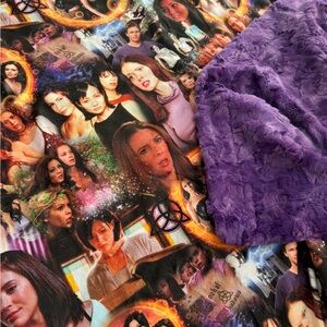 Charmed Minky Blanket with TV Show Print